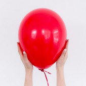Латексный воздушный шар, цвет красный, 30 см