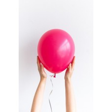 Латексный воздушный шар, цвет малиновый, 30 см