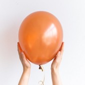 Латексный воздушный шар, цвет медный, 30 см