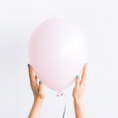Латексный воздушный шар, пастель нежно-розовый, макарунс, 30 см
