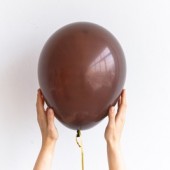 Латексный воздушный шар, цвет шоколадный, 30 см