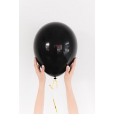 Латексный воздушный шар, цвет черный, 30 см купить