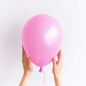 Латексный воздушный шар, цвет фуше, перламутр, 30 см