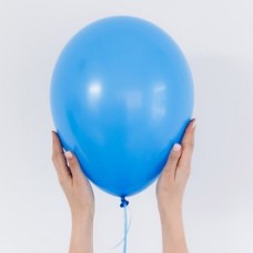 Латексный воздушный шар, цвет голубой, 30 см