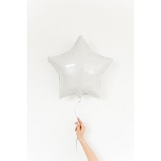 Фольгированный шар звезда, цвет белый 46 см