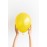 Латексный воздушный шар, цвет желтый, металлик, 30 см