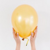 Латексный воздушный шар, цвет золото, 30 см