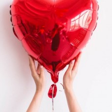 Фольгированный шар сердце, цвет красный, 46 см купить